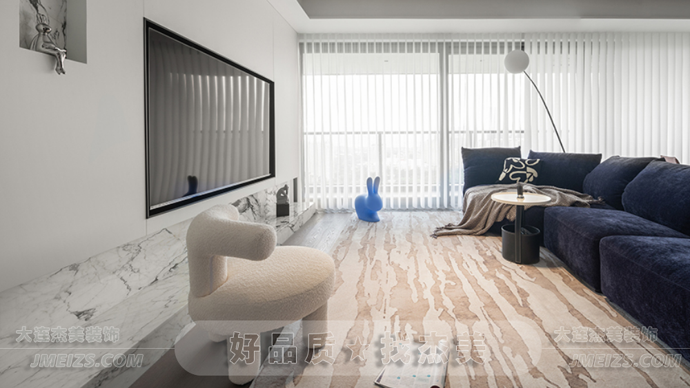 大連裝修潮流趨勢之現代簡約案例實拍通透開闊場景多樣3.png